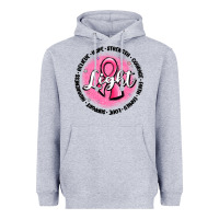 Heather Grey fight breast cancer Heavyweight Hoodie - MaliasSmallBusiness