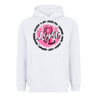 White fight breast cancer Heavyweight Hoodie - MaliasSmallBusiness