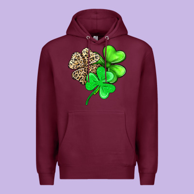 Three Clover Premium Hoodie Designed By Adodesignshop