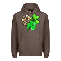 Coffee three clover Premium Hoodie - AdoDesignShop