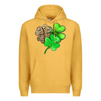 Mustard three clover Premium Hoodie - AdoDesignShop
