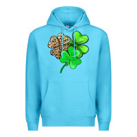 Ocean Blue three clover Premium Hoodie - AdoDesignShop