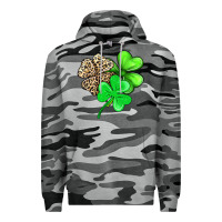 Slate Camo three clover Premium Hoodie - AdoDesignShop