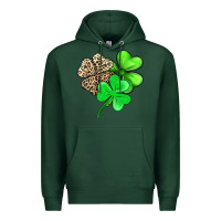 Sports Green three clover Premium Hoodie - AdoDesignShop