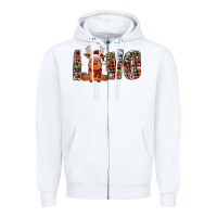 White love christmas reindeer Zipper Hoodie - Jasminsmagicworld