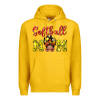 Lemon Softball Mom And Afro Messy Bun Mom Premium Hoodie - BundleAndBundleShop