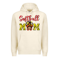 Tofu Softball Mom And Afro Messy Bun Mom Premium Hoodie - BundleAndBundleShop