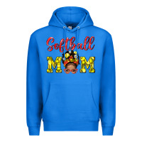 True Royal Softball Mom And Afro Messy Bun Mom Premium Hoodie - BundleAndBundleShop