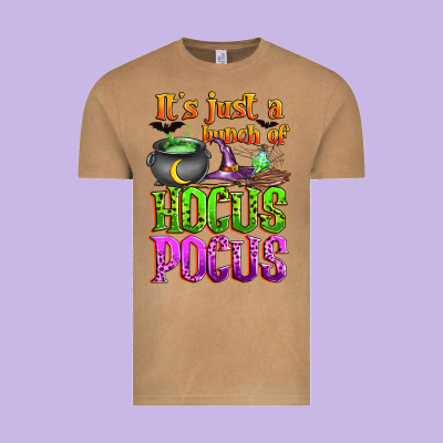 It's Just A Bunch Of Hocus Pocus Vintage Tee Designed By Zillion Design Studio