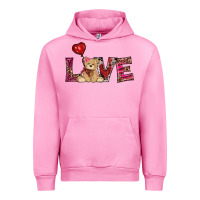 Fuchsia Pink valentine's day tedybear love Urban Hoodie - RanaPortraitStore