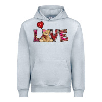 Heather Grey valentine's day tedybear love Urban Hoodie - RanaPortraitStore