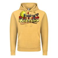 Vintage Mustard raising ballers softball Vintage Hoodie - Zillion Design Studio