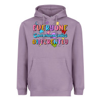 Lavender everyone communicates differently Heavyweight Hoodie - MaliasSmallBusiness