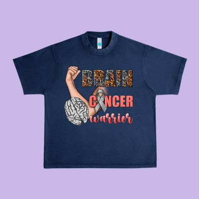 Brain Cancer Warrior Urban Heavy Tee Designed By Texasbilliewilder