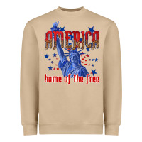 Mushroom America home of the free Heavyweight Sweatshirt - texasbilliewilder