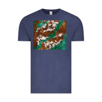 Vintage Denim brown cowhide glitter Vintage Tee - BarkalooDesign