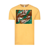 Vintage Mustard brown cowhide glitter Vintage Tee - BarkalooDesign