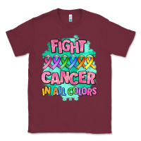 Burgundy fight cancer in all colors Classic Tee - AdoDesignShop