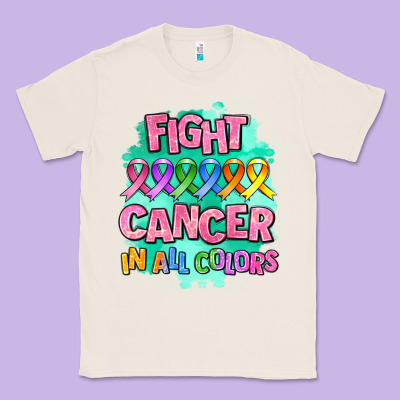 Fight Cancer In All Colors Classic Tee Designed By Adodesignshop