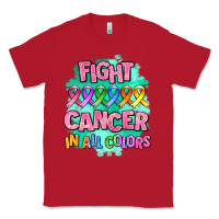 Red fight cancer in all colors Classic Tee - AdoDesignShop