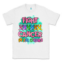 White fight cancer in all colors Classic Tee - AdoDesignShop
