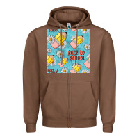 Chestnut back to school seamless pattern Zipper Hoodie - BundleAndBundleShop