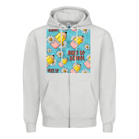 Dove Grey back to school seamless pattern Zipper Hoodie - BundleAndBundleShop