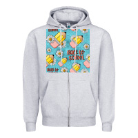 Heather Grey back to school seamless pattern Zipper Hoodie - BundleAndBundleShop