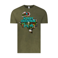 Vintage Olive merry christmas texas Vintage Tee - RanaPortraitStore