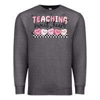 Charcoal Heather teaching sweetheart Premium Sweatshirt - MaliasSmallBusiness