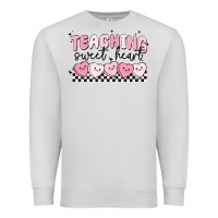 Dove Grey teaching sweetheart Premium Sweatshirt - MaliasSmallBusiness