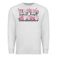 Oatmeal Heather teaching sweetheart Premium Sweatshirt - MaliasSmallBusiness