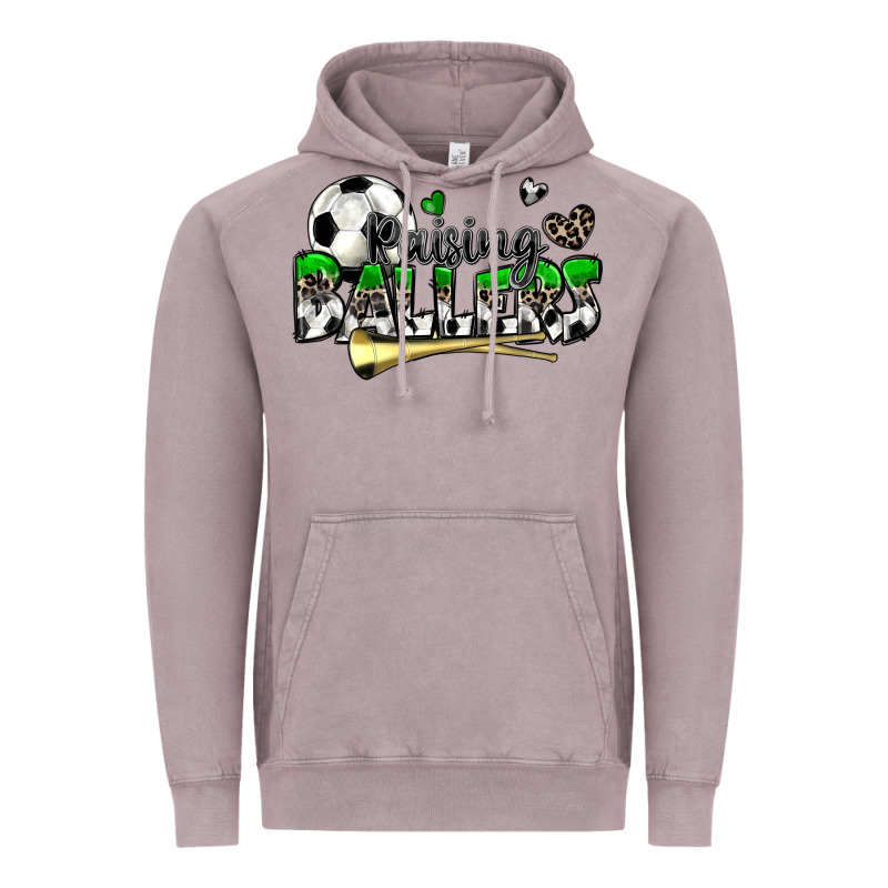 Raising Ballers Soccer Vintage Hoodie by Zillion Design Studio | Teevron