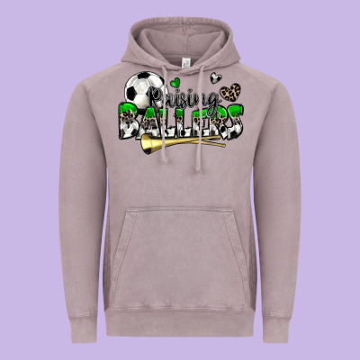 Raising Ballers Soccer Vintage Hoodie Designed By Zillion Design Studio