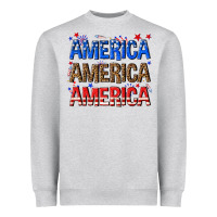Heather Grey America america america fourth of july Heavyweight Sweatshirt - texasbilliewilder