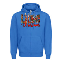 True Royal love christmas reindeer Zipper Hoodie - Jasminsmagicworld