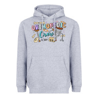 Heather Grey orthopedic crew Heavyweight Hoodie - MaliasSmallBusiness