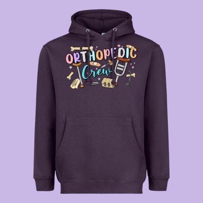 Orthopedic Crew Heavyweight Hoodie Designed By Maliassmallbusiness