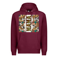 Burgundy Western Mama Tumbler Premium Hoodie - BundleAndBundleShop