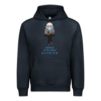 Navy Bernie it's Cold Outside Urban Hoodie - Bettercallsaul