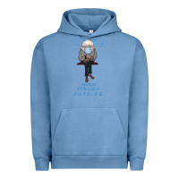Pigment Pebble Blue Bernie it's Cold Outside Urban Hoodie - Bettercallsaul