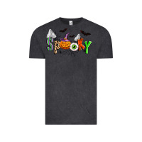 Vintage Black halloween spooky Vintage Tee - Zillion Design Studio