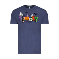 Vintage Denim halloween spooky Vintage Tee - Zillion Design Studio