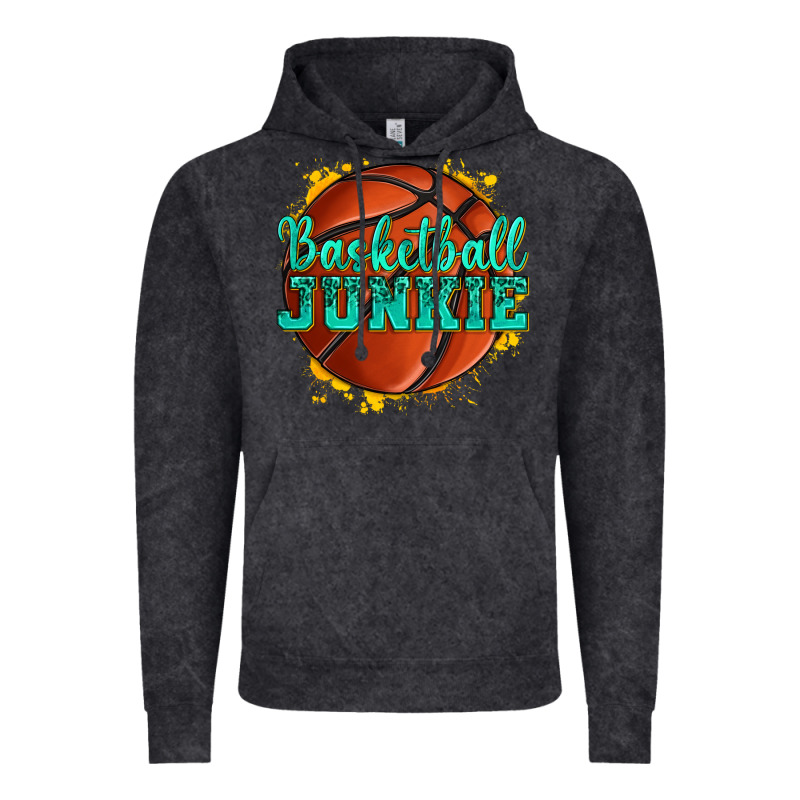 Basketball Junkie Vintage Hoodie by texasbilliewilder | Teevron