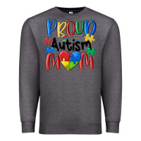 Charcoal Heather proud autism mom Premium Sweatshirt - MaliasSmallBusiness