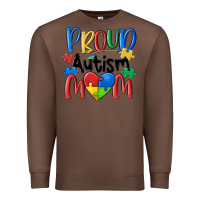 Chestnut proud autism mom Premium Sweatshirt - MaliasSmallBusiness