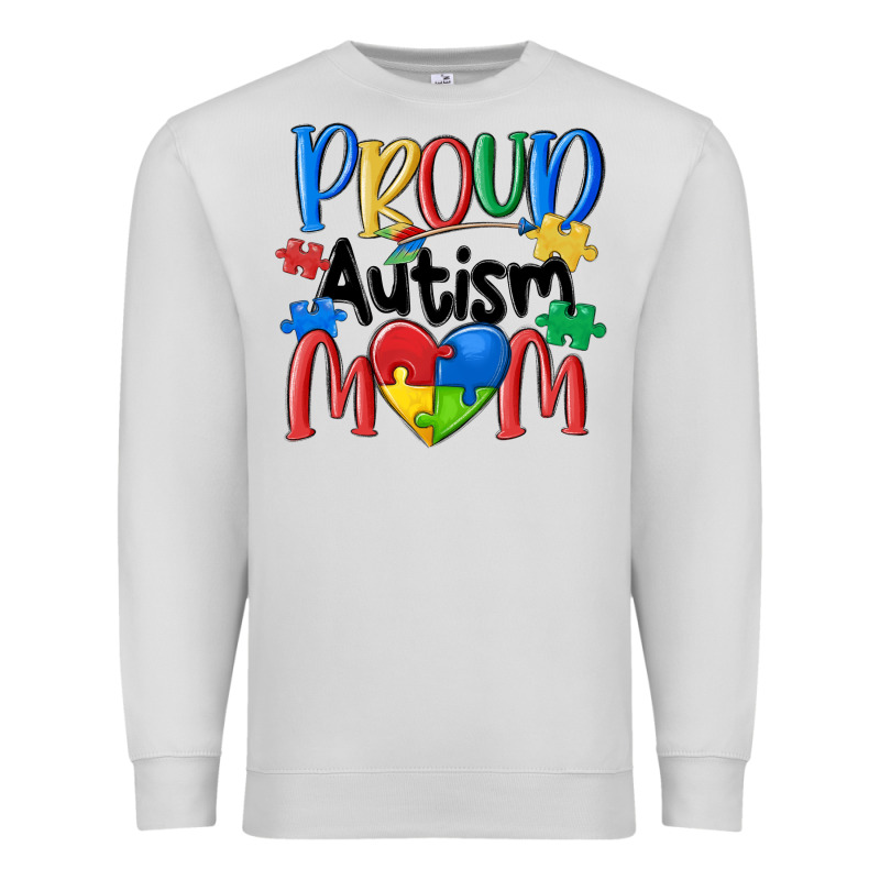 Proud Autism Mom Premium Sweatshirt by MaliasSmallBusiness | Teevron