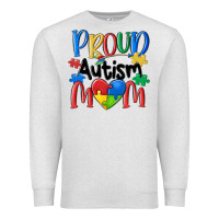 Oatmeal Heather proud autism mom Premium Sweatshirt - MaliasSmallBusiness