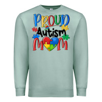 Seafoam proud autism mom Premium Sweatshirt - MaliasSmallBusiness