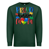 Sports Green proud autism mom Premium Sweatshirt - MaliasSmallBusiness